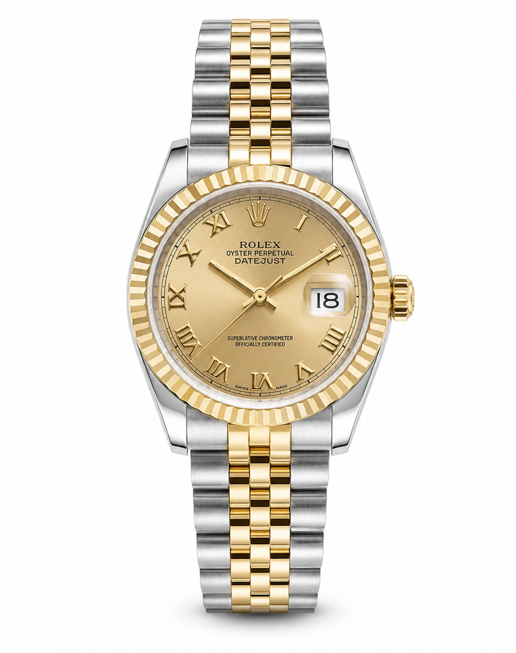 Rolex Lady 28MM Datejust Stainless Steel and 18K Yellow Gold