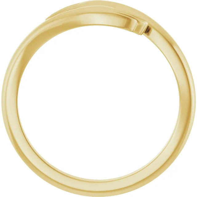 14K Yellow Hug Ring