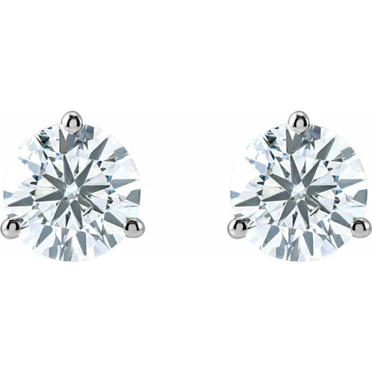 14K White 2 CTW Lab-Grown Diamond Stud Earrings