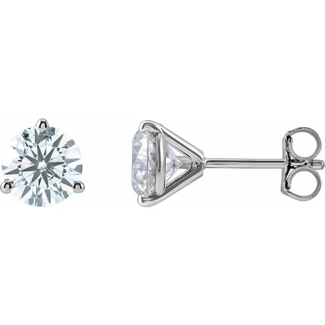 14K White 2 CTW Lab-Grown Diamond Stud Earrings