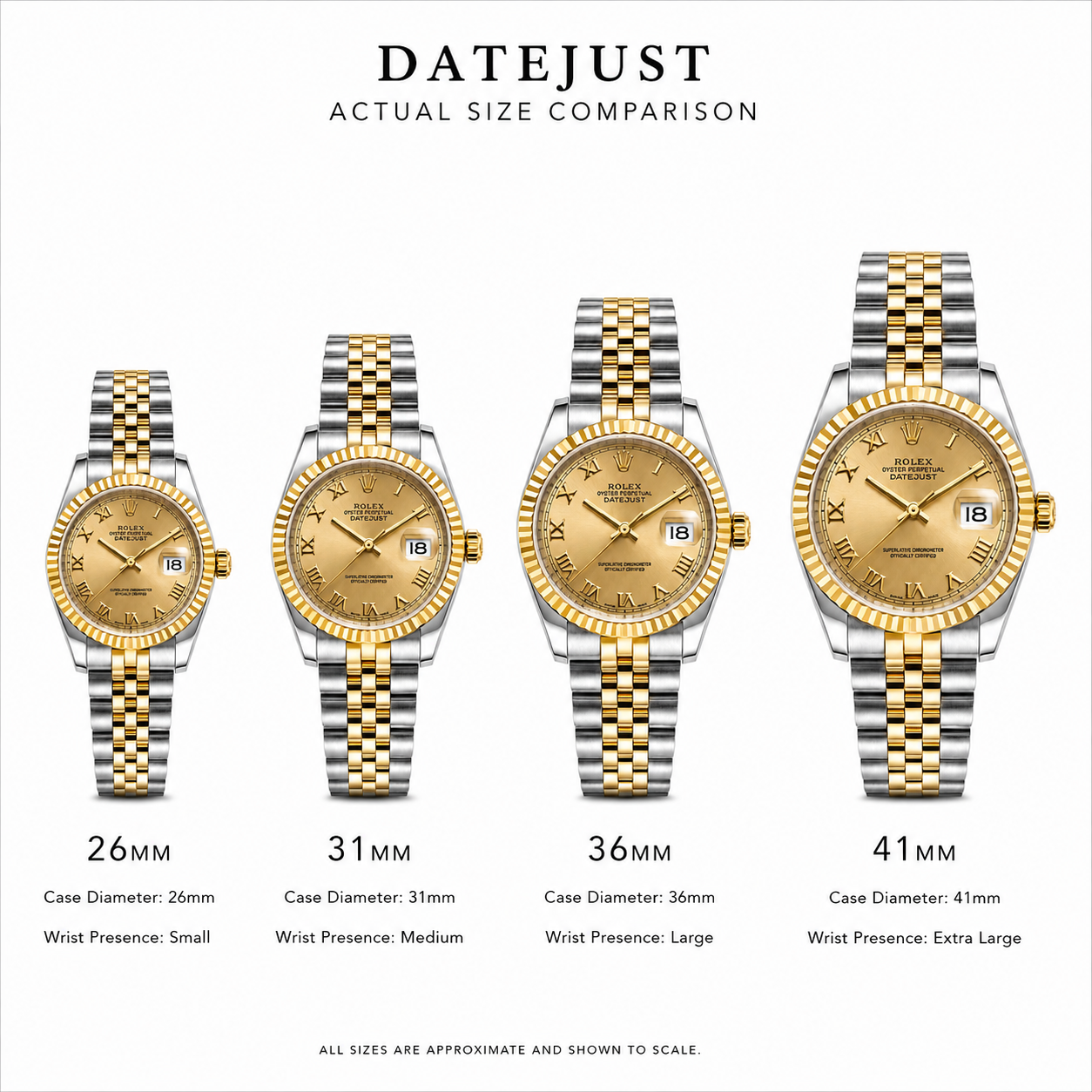 Rolex Lady 28MM Datejust Stainless Steel and 18K Yellow Gold