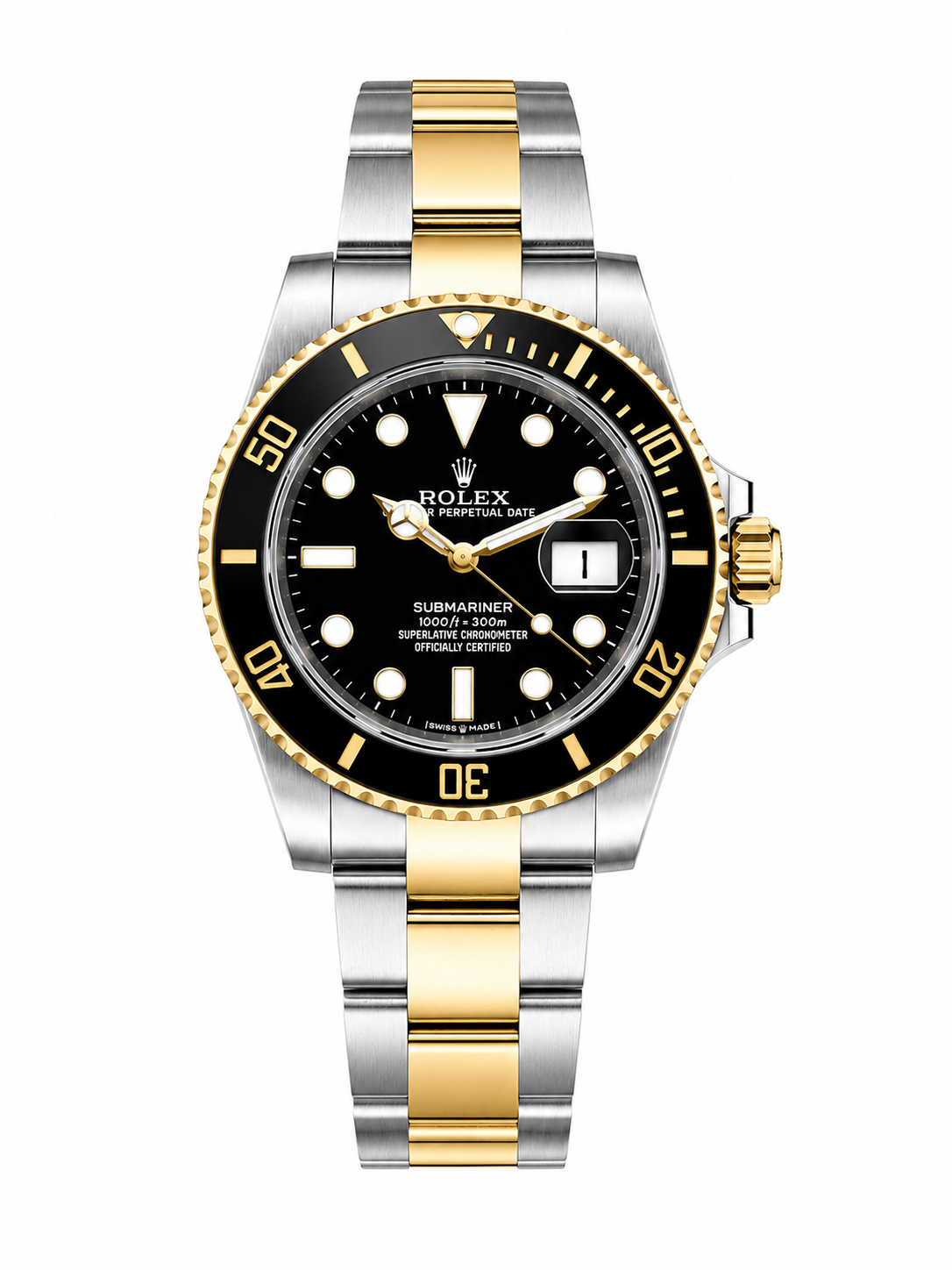 Rolex Submariner Steel and Gold Date - Black Bezel and Dial