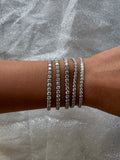 White Gold Lab Grown Diamond Tennis Bracelet
