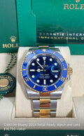 Rolex Submariner Steel and Gold Date - Blue Bezel and Dial