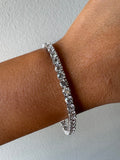 White Gold Lab Grown Diamond Tennis Bracelet