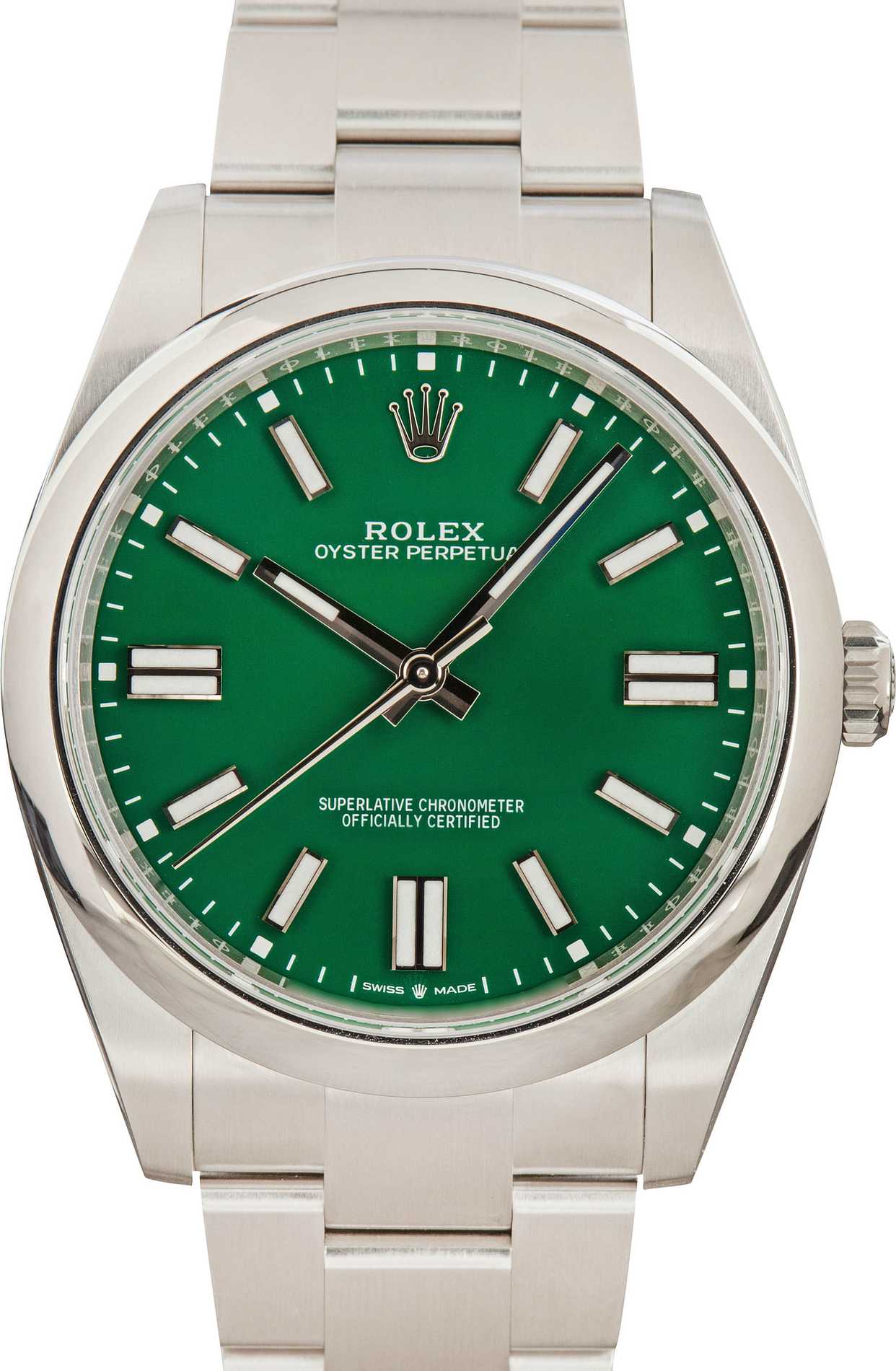 Rolex Oyster Perpetual Ref 124300 Green Dial